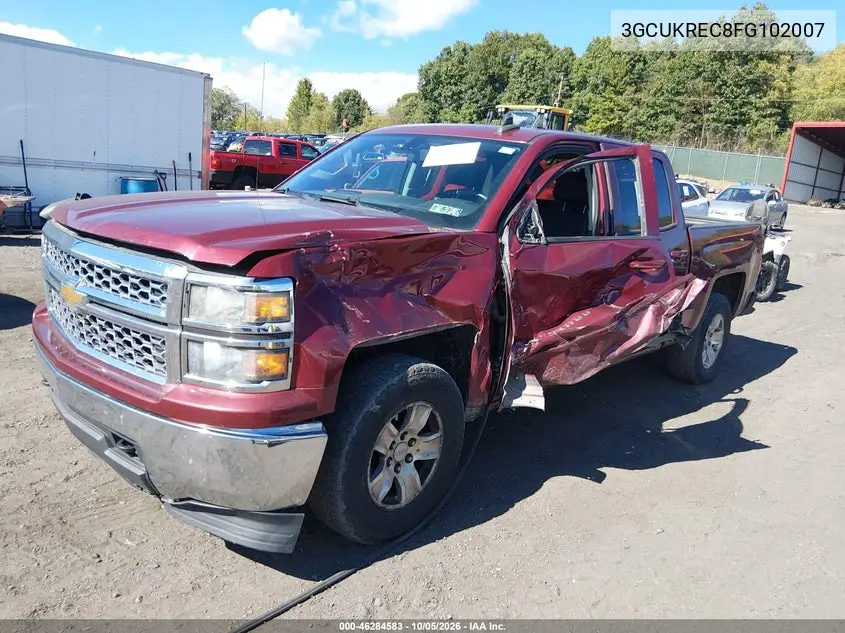 2015 CHEVROLET SILVERADO VIN 3GCUKREC8FG102007 — фото 2