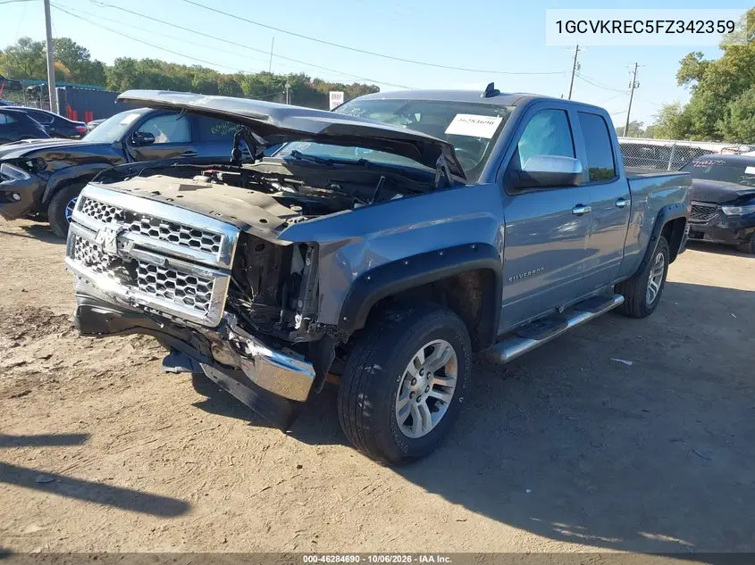 2015 CHEVROLET SILVERADO VIN 1GCVKREC5FZ342359 — фото 2