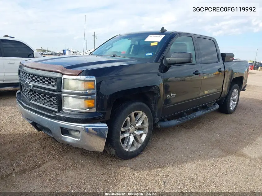 2015 CHEVROLET SILVERADO VIN 3GCPCREC0FG119992 — фото 2