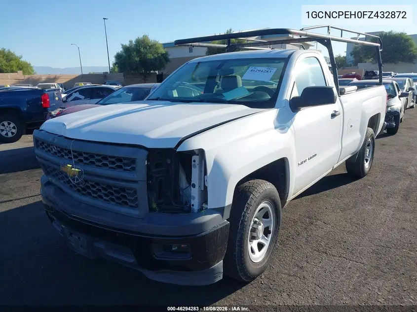 2015 CHEVROLET SILVERADO VIN 1GCNCPEH0FZ432872 — фото 2