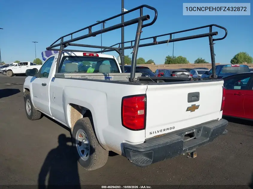 2015 CHEVROLET SILVERADO VIN 1GCNCPEH0FZ432872 — фото 3