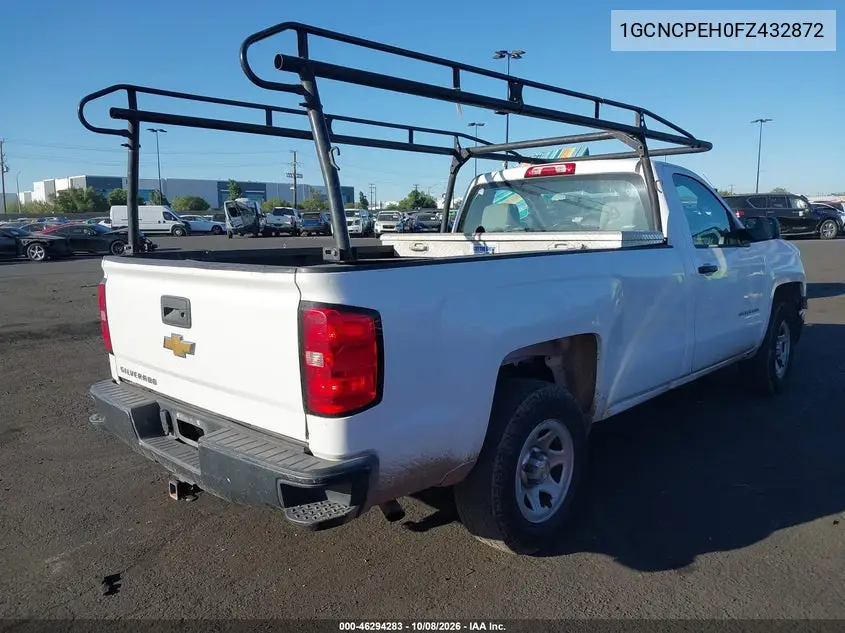 2015 CHEVROLET SILVERADO VIN 1GCNCPEH0FZ432872 — фото 4