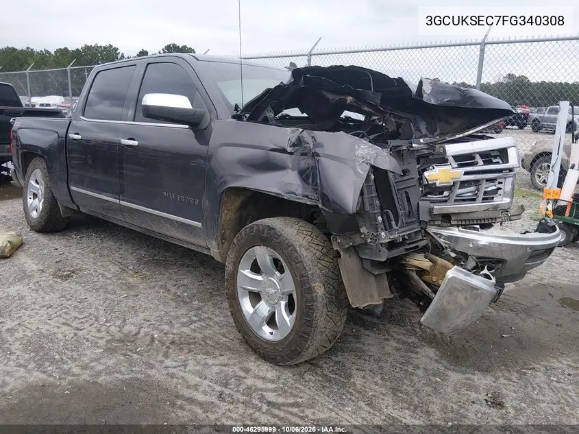 CHEVROLET SILVERADO 2015, VIN 3GCUKSEC7FG340308