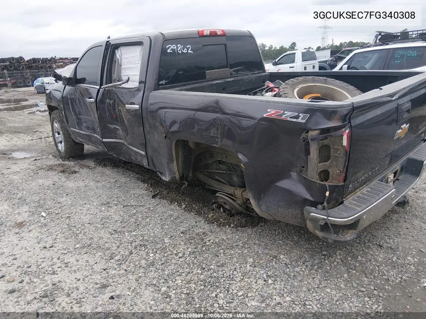2015 CHEVROLET SILVERADO VIN 3GCUKSEC7FG340308 — фото 3