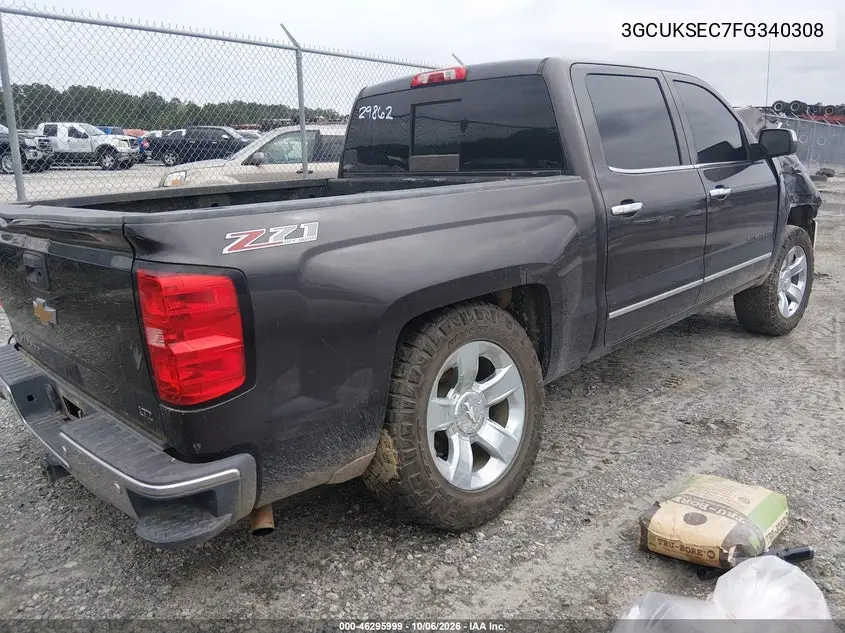 2015 CHEVROLET SILVERADO VIN 3GCUKSEC7FG340308 — фото 4