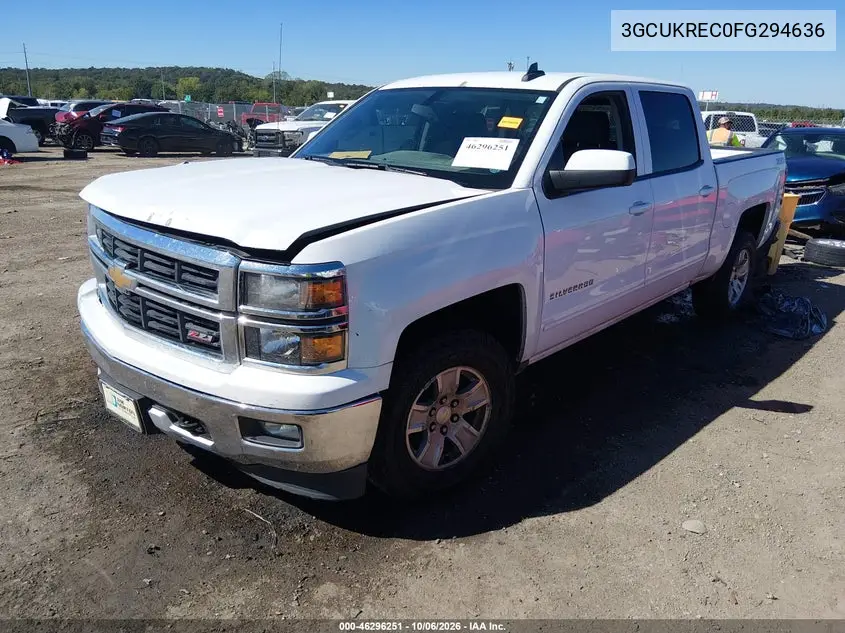 2015 CHEVROLET SILVERADO VIN 3GCUKREC0FG294636 — фото 2