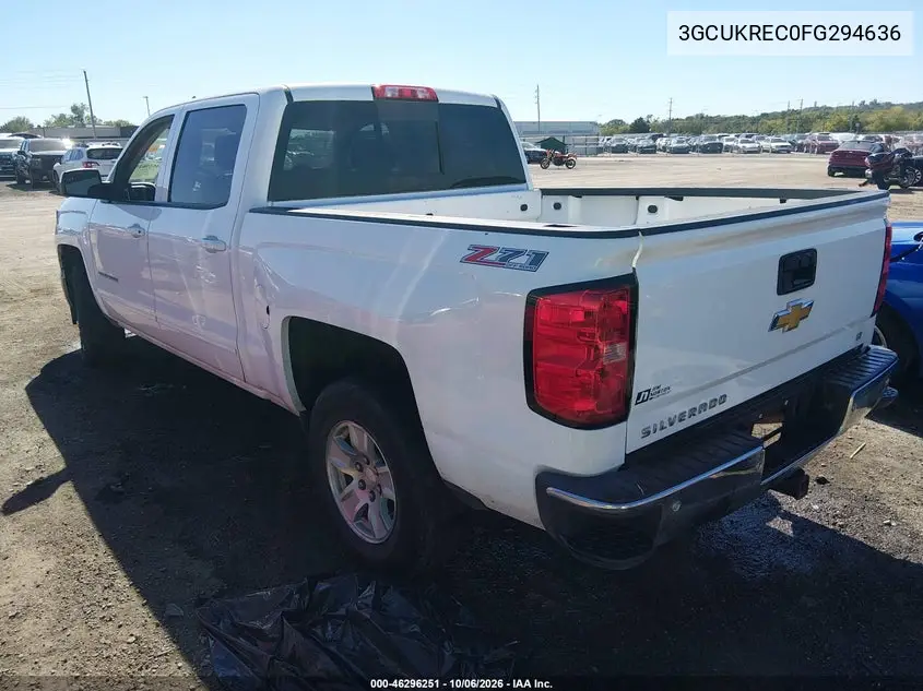 2015 CHEVROLET SILVERADO VIN 3GCUKREC0FG294636 — фото 3