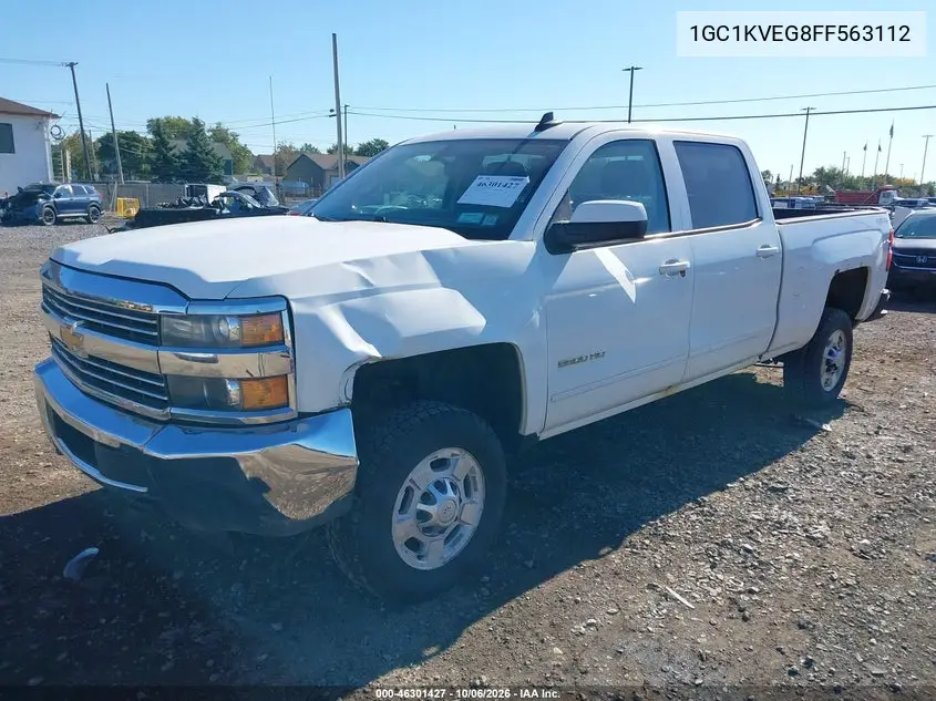 2015 CHEVROLET SILVERADO VIN 1GC1KVEG8FF563112 — фото 2