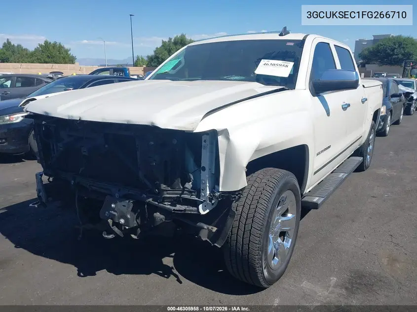 2015 CHEVROLET SILVERADO VIN 3GCUKSEC1FG266710 — фото 2
