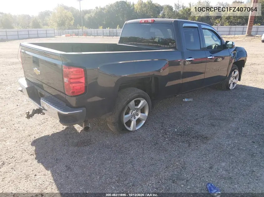 2015 CHEVROLET SILVERADO VIN 1GCRCPEC1FZ407064 — фото 4