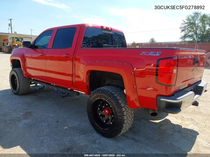 2015 CHEVROLET SILVERADO VIN 3GCUKSEC5FG278892 — фото 3