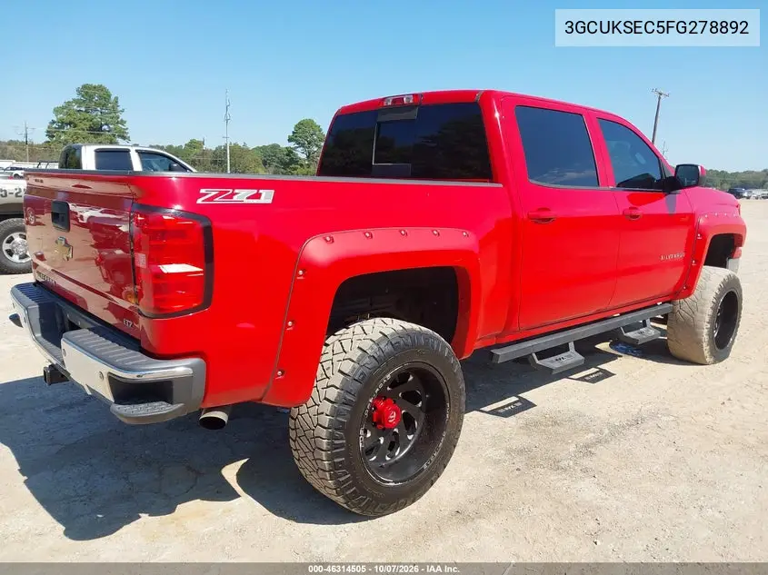 2015 CHEVROLET SILVERADO VIN 3GCUKSEC5FG278892 — фото 4