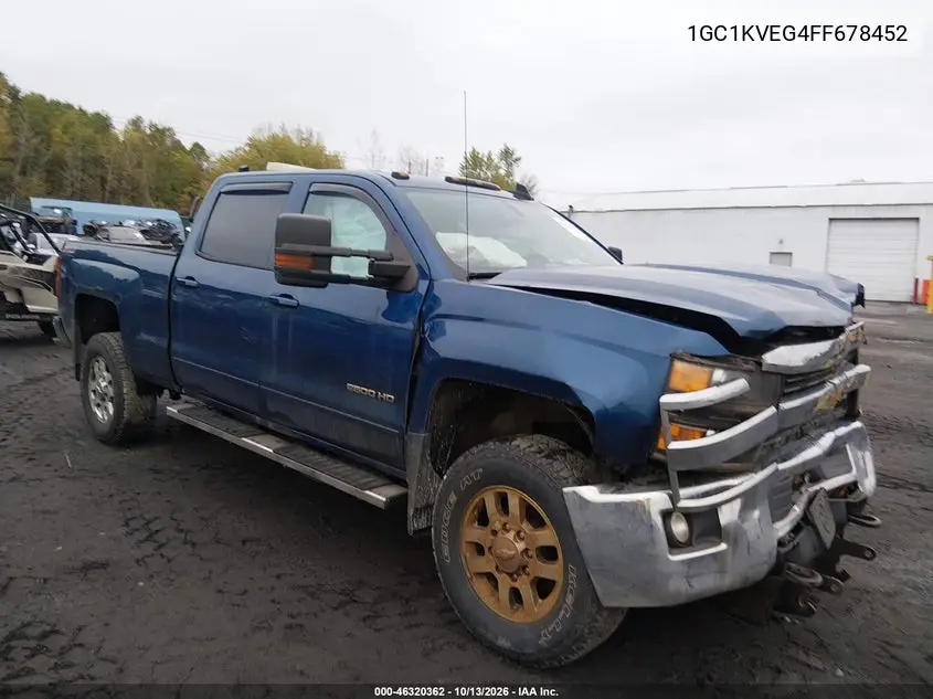CHEVROLET SILVERADO 2015, VIN 1GC1KVEG4FF678452
