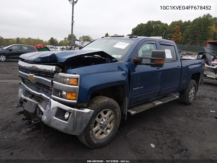 2015 CHEVROLET SILVERADO VIN 1GC1KVEG4FF678452 — фото 2