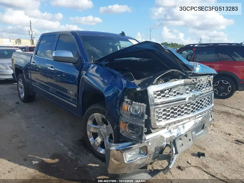 CHEVROLET SILVERADO 2015, VIN 3GCPCSEC3FG513283