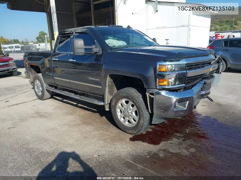 CHEVROLET SILVERADO 2015, VIN 1GC2KVE8XFZ135103