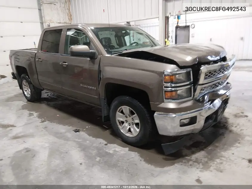 CHEVROLET SILVERADO 2015, VIN 3GCUKREC8FG492543