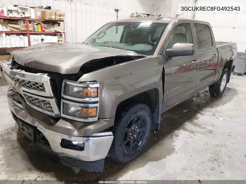 2015 CHEVROLET SILVERADO VIN 3GCUKREC8FG492543 — фото 2