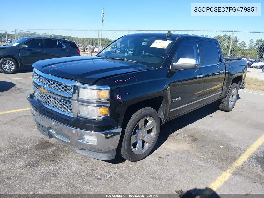 2015 CHEVROLET SILVERADO VIN 3GCPCSEC7FG479851 — фото 3