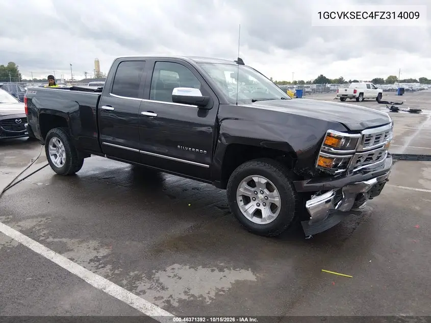 CHEVROLET SILVERADO 2015, VIN 1GCVKSEC4FZ314009