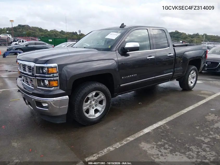2015 CHEVROLET SILVERADO VIN 1GCVKSEC4FZ314009 — фото 2