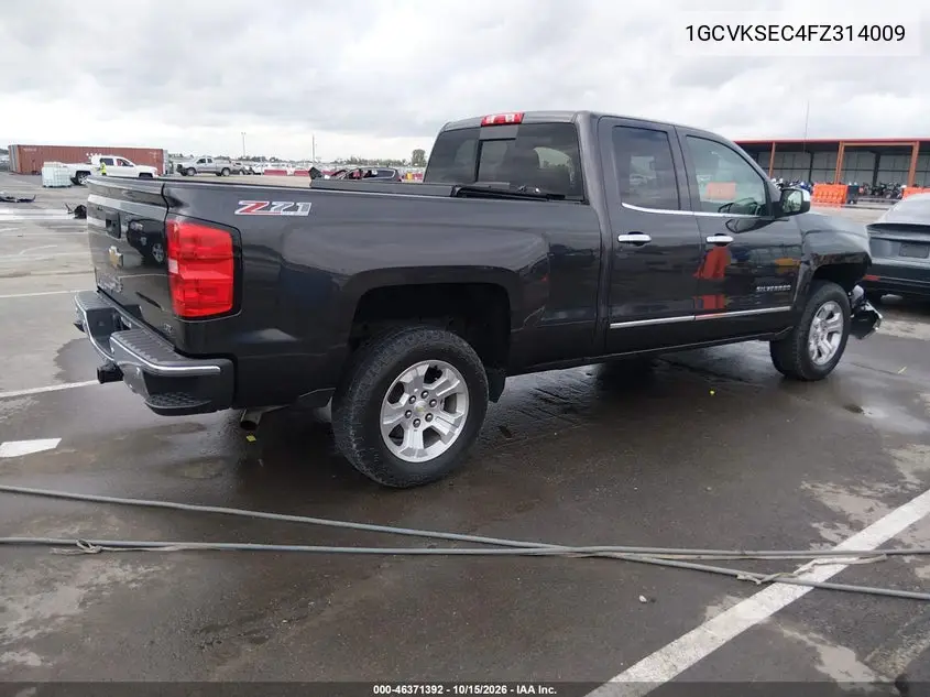 2015 CHEVROLET SILVERADO VIN 1GCVKSEC4FZ314009 — фото 4