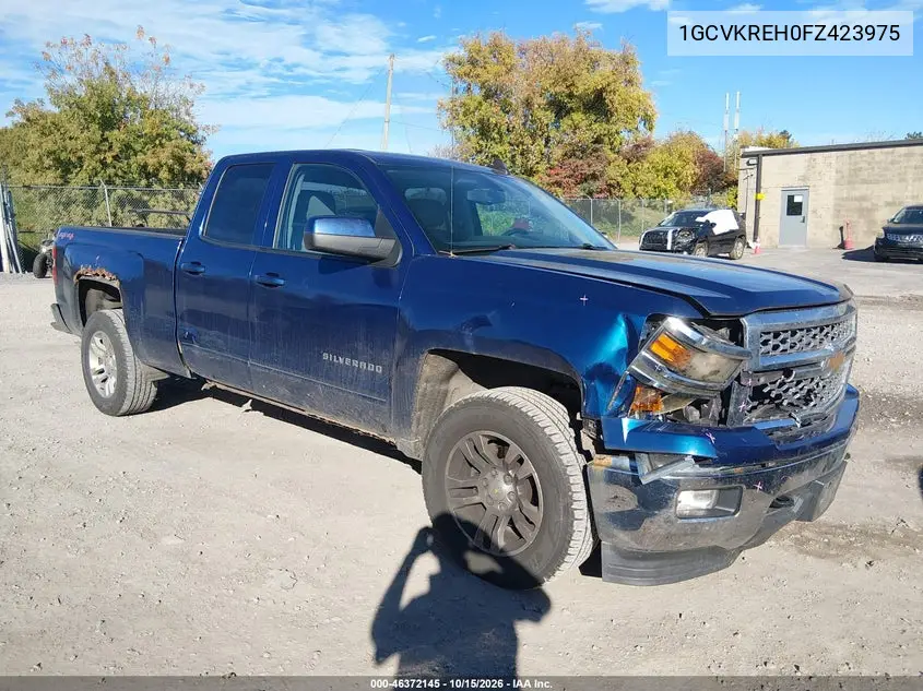 CHEVROLET SILVERADO 2015, VIN 1GCVKREH0FZ423975