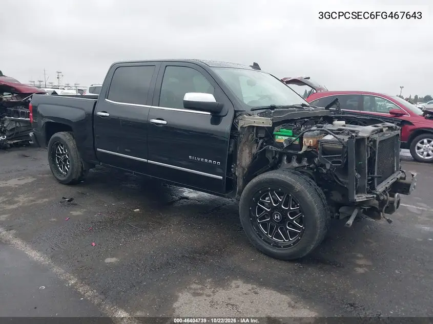 CHEVROLET SILVERADO 2015, VIN 3GCPCSEC6FG467643
