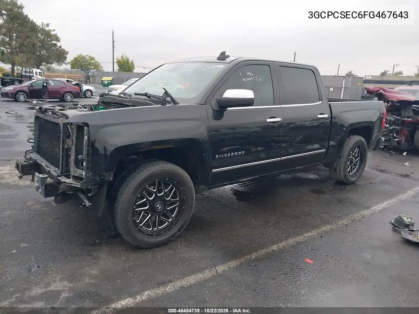2015 CHEVROLET SILVERADO VIN 3GCPCSEC6FG467643 — фото 2