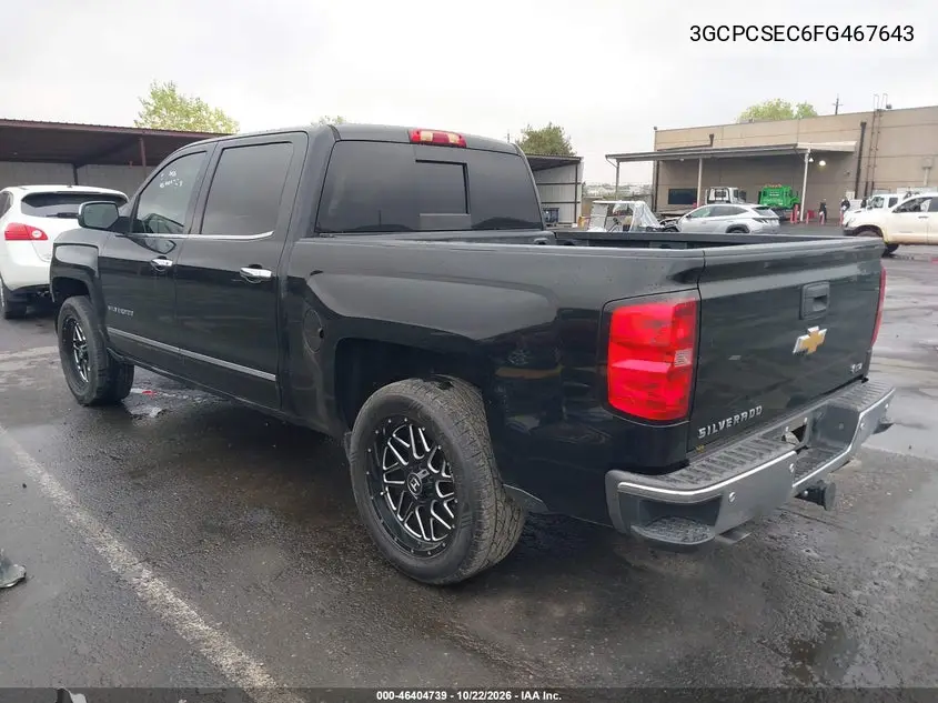 2015 CHEVROLET SILVERADO VIN 3GCPCSEC6FG467643 — фото 3
