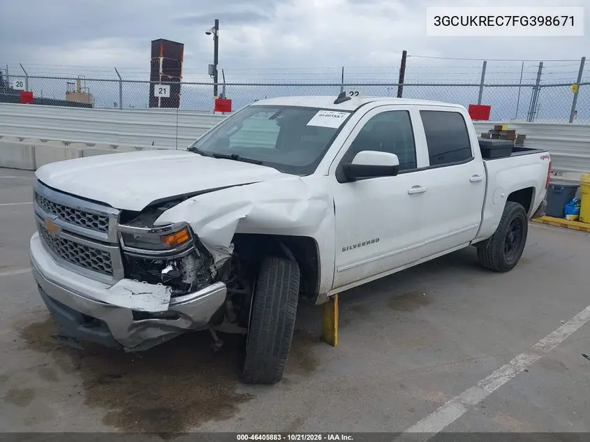 2015 CHEVROLET SILVERADO VIN 3GCUKREC7FG398671 — фото 2
