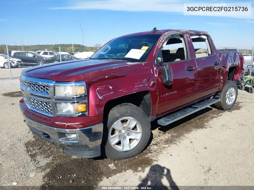 2015 CHEVROLET SILVERADO VIN 3GCPCREC2FG215736 — фото 2