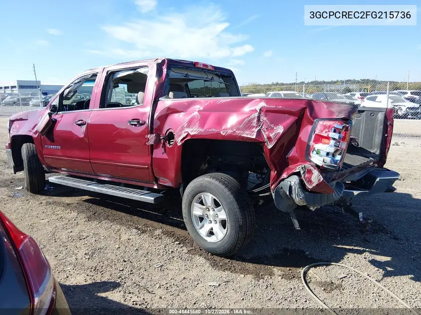2015 CHEVROLET SILVERADO VIN 3GCPCREC2FG215736 — фото 3