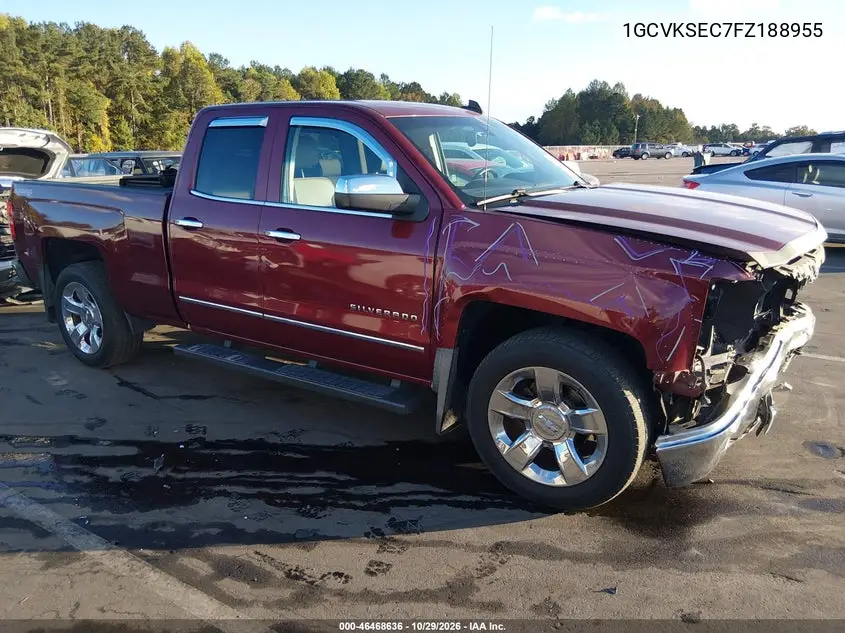 CHEVROLET SILVERADO 2015, VIN 1GCVKSEC7FZ188955