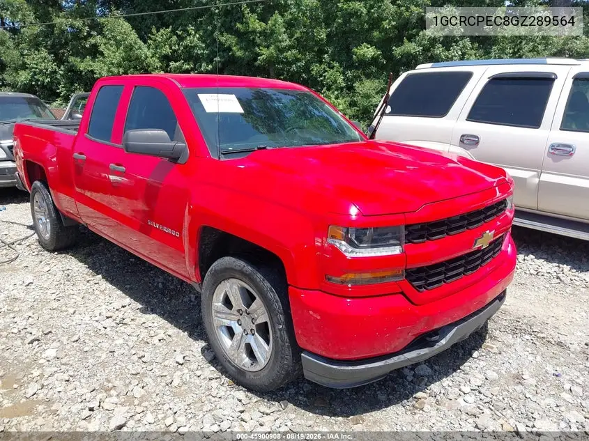 CHEVROLET SILVERADO 2016, VIN 1GCRCPEC8GZ289564