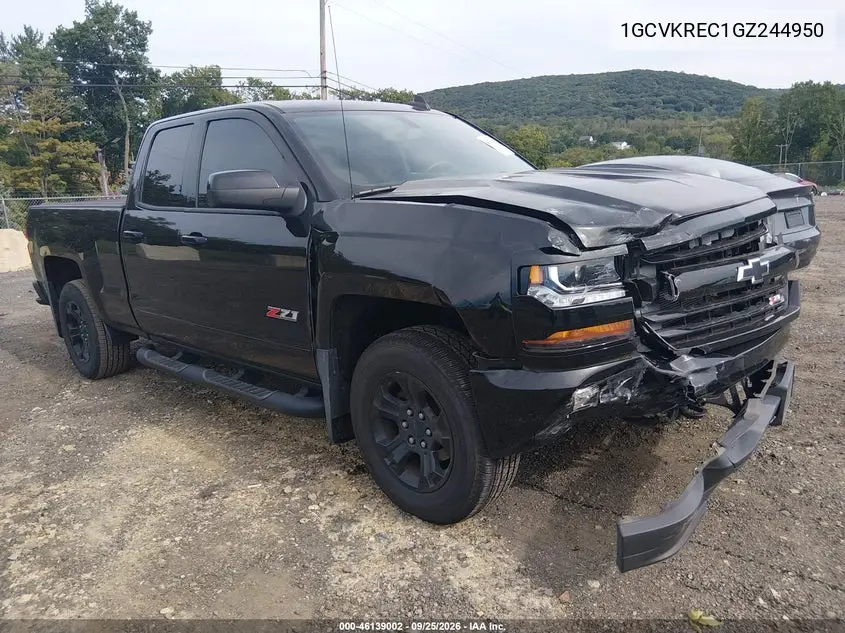 CHEVROLET SILVERADO 2016, VIN 1GCVKREC1GZ244950