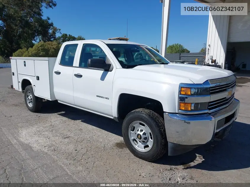 CHEVROLET SILVERADO 2016, VIN 1GB2CUEG6GZ342107