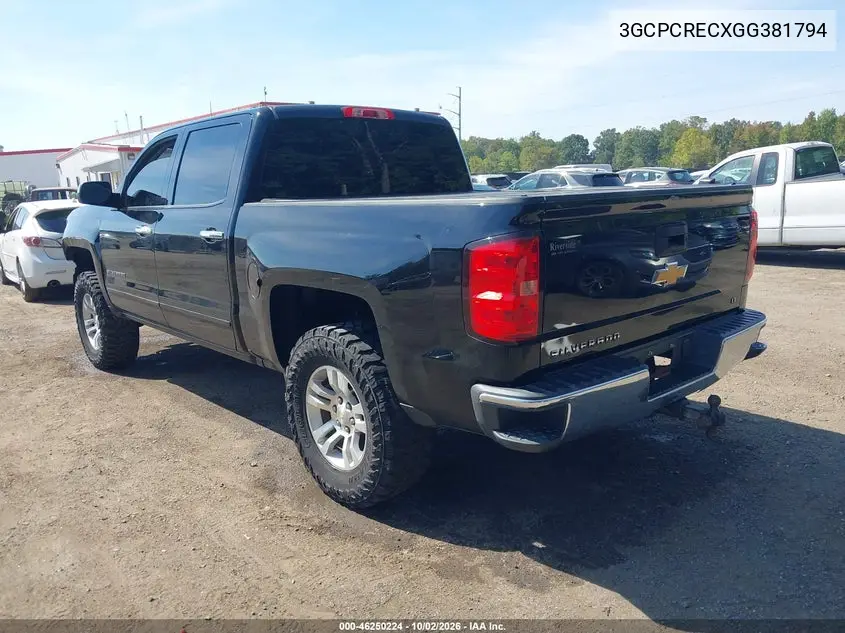 2016 CHEVROLET SILVERADO VIN 3GCPCRECXGG381794 — фото 3