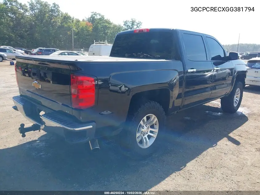 2016 CHEVROLET SILVERADO VIN 3GCPCRECXGG381794 — фото 4