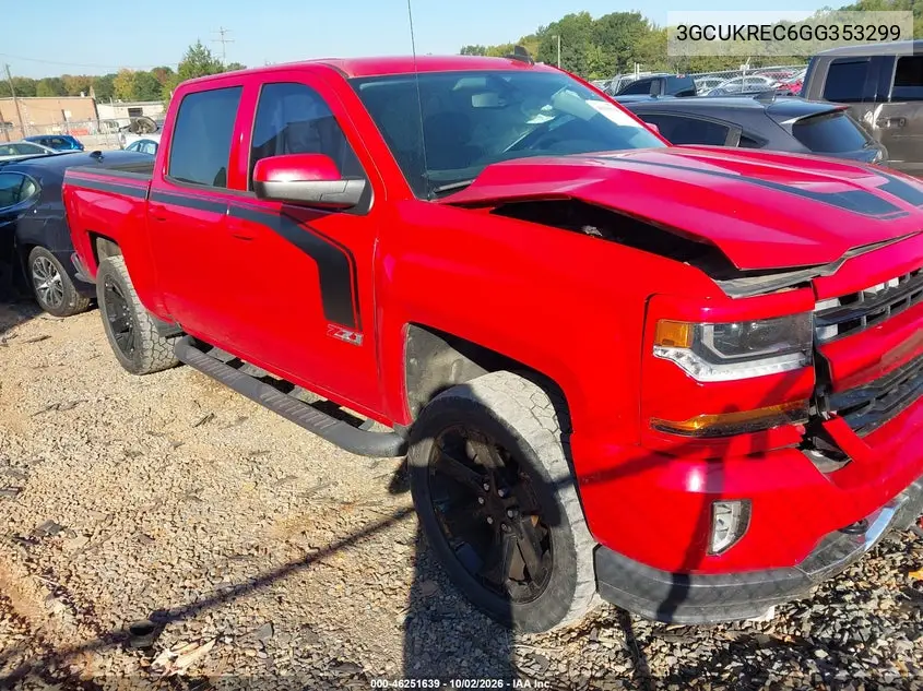 CHEVROLET SILVERADO 2016, VIN 3GCUKREC6GG353299