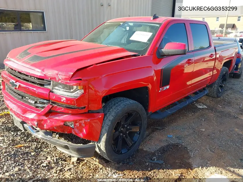 2016 CHEVROLET SILVERADO VIN 3GCUKREC6GG353299 — фото 2