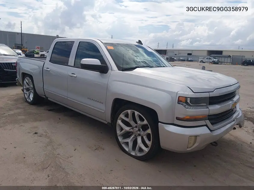 CHEVROLET SILVERADO 2016, VIN 3GCUKREC9GG358979