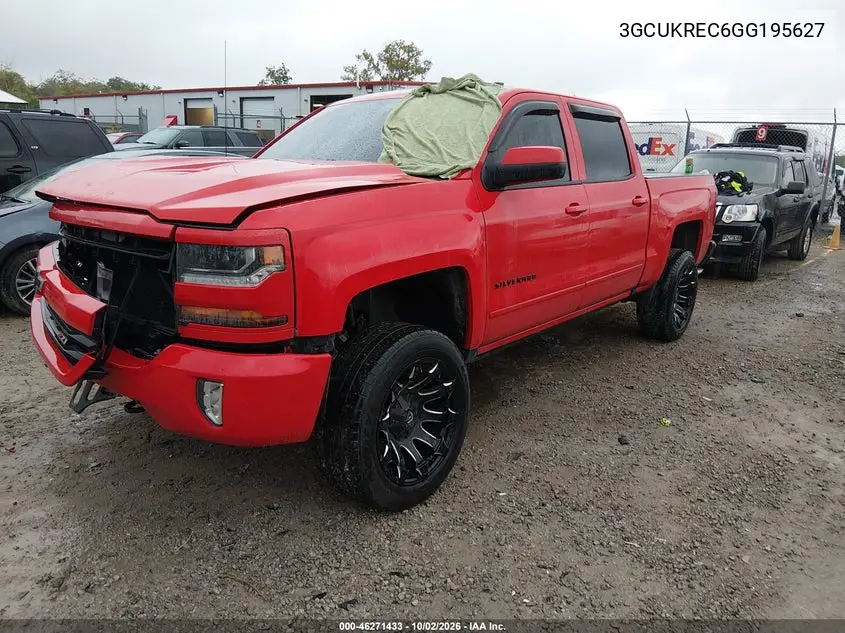 2016 CHEVROLET SILVERADO VIN 3GCUKREC6GG195627 — фото 2