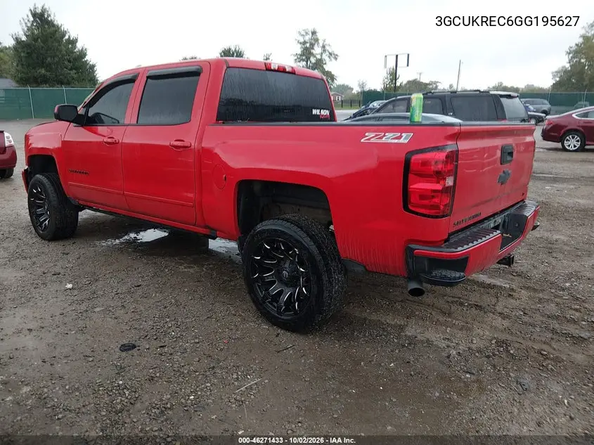 2016 CHEVROLET SILVERADO VIN 3GCUKREC6GG195627 — фото 3