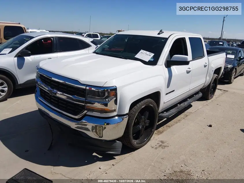 2016 CHEVROLET SILVERADO VIN 3GCPCREC1GG298755 — фото 2