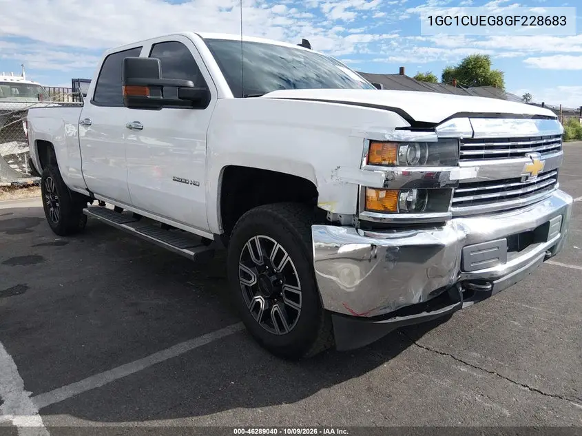 CHEVROLET SILVERADO 2016, VIN 1GC1CUEG8GF228683