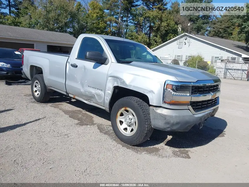 CHEVROLET SILVERADO 2016, VIN 1GCNCNEH6GZ420540