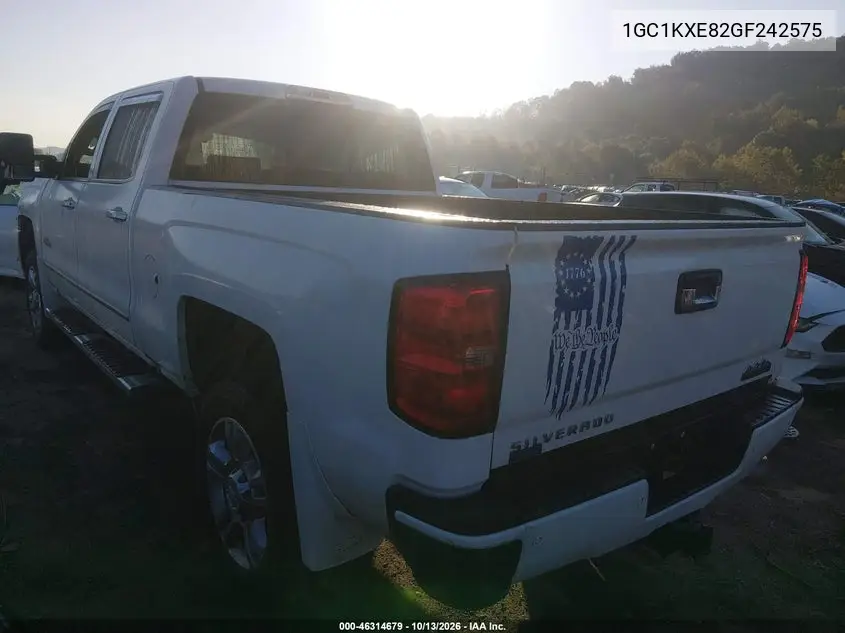 2016 CHEVROLET SILVERADO VIN 1GC1KXE82GF242575 — фото 3