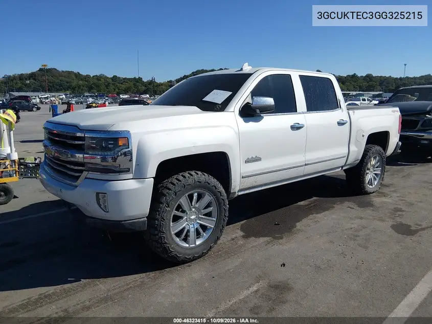 2016 CHEVROLET SILVERADO VIN 3GCUKTEC3GG325215 — фото 2