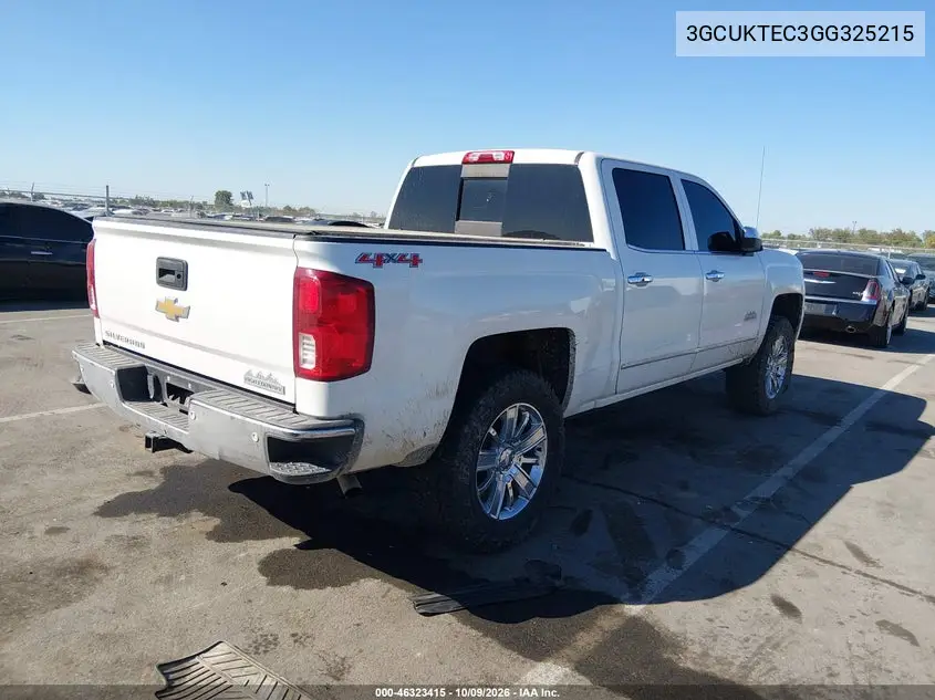 2016 CHEVROLET SILVERADO VIN 3GCUKTEC3GG325215 — фото 4